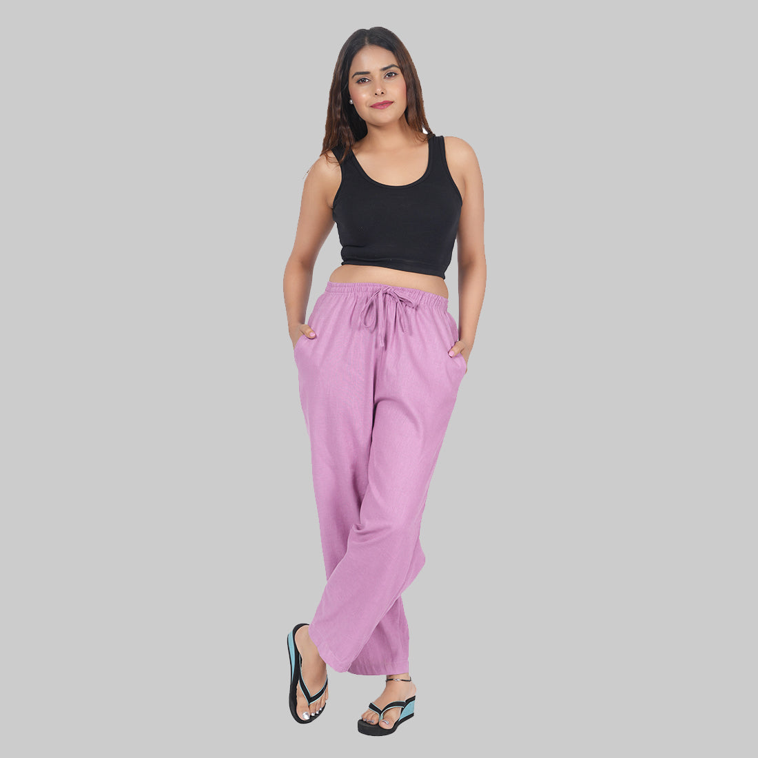 STYLE SHOES Regular Fit Linen Pyjama/Lounge Pant for Women & Girls