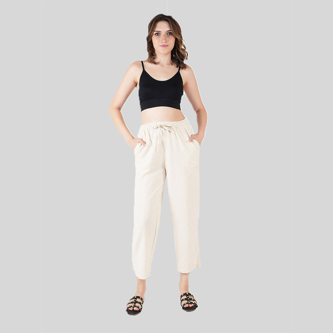 STYLE SHOES Regular Fit Linen Pyjama/Lounge Pant for Women & Girls
