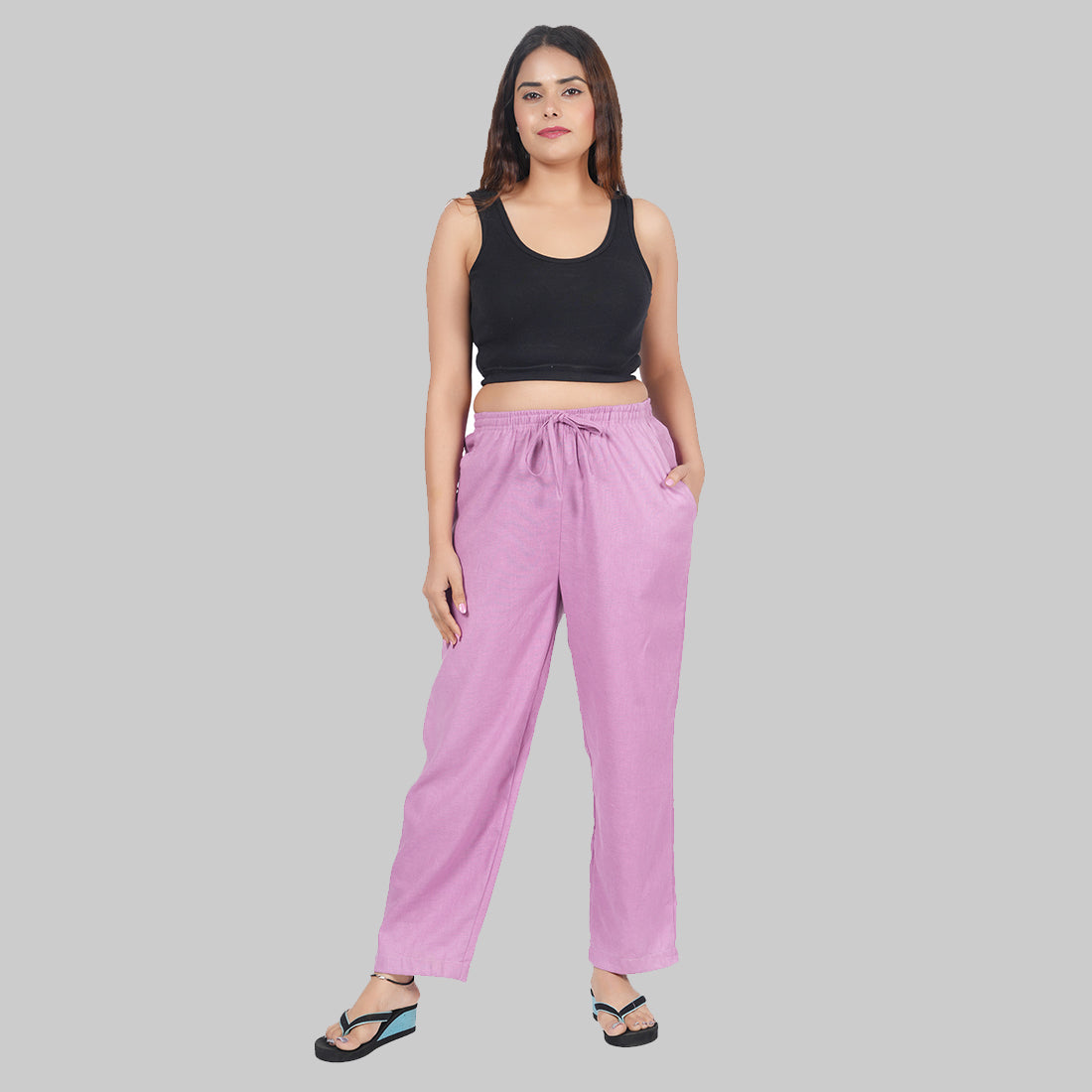 STYLE SHOES Regular Fit Linen Pyjama/Lounge Pant for Women & Girls