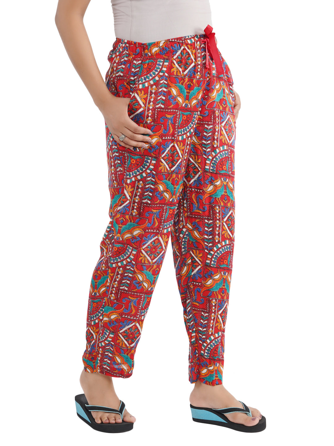 STYLE SHOES Jaipuri Printed Rayon Pyjama/Lounge Pant for Women and Girls