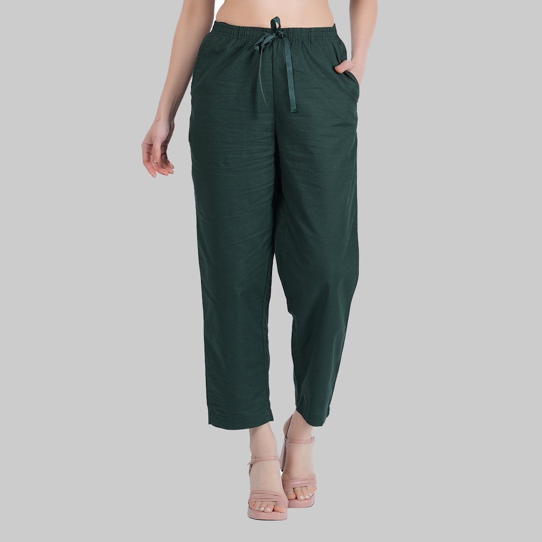 STYLE SHOES Regular Fit Linen Pyjama/Lounge Pant for Women & Girls