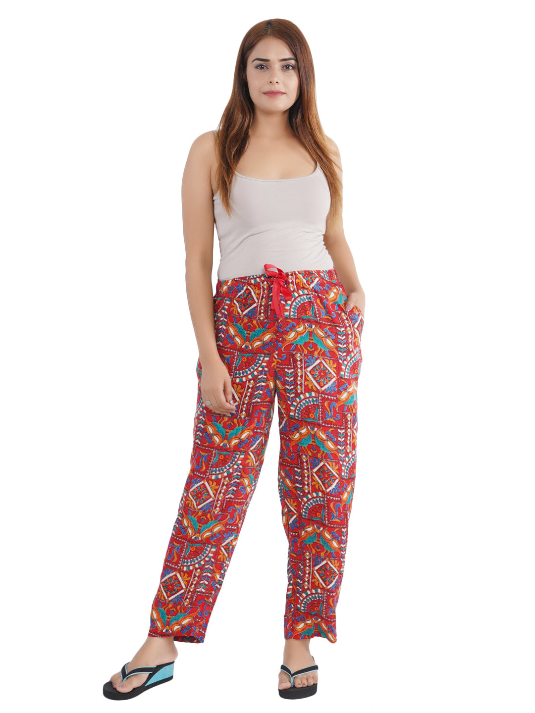 STYLE SHOES Jaipuri Printed Rayon Pyjama/Lounge Pant for Women and Girls