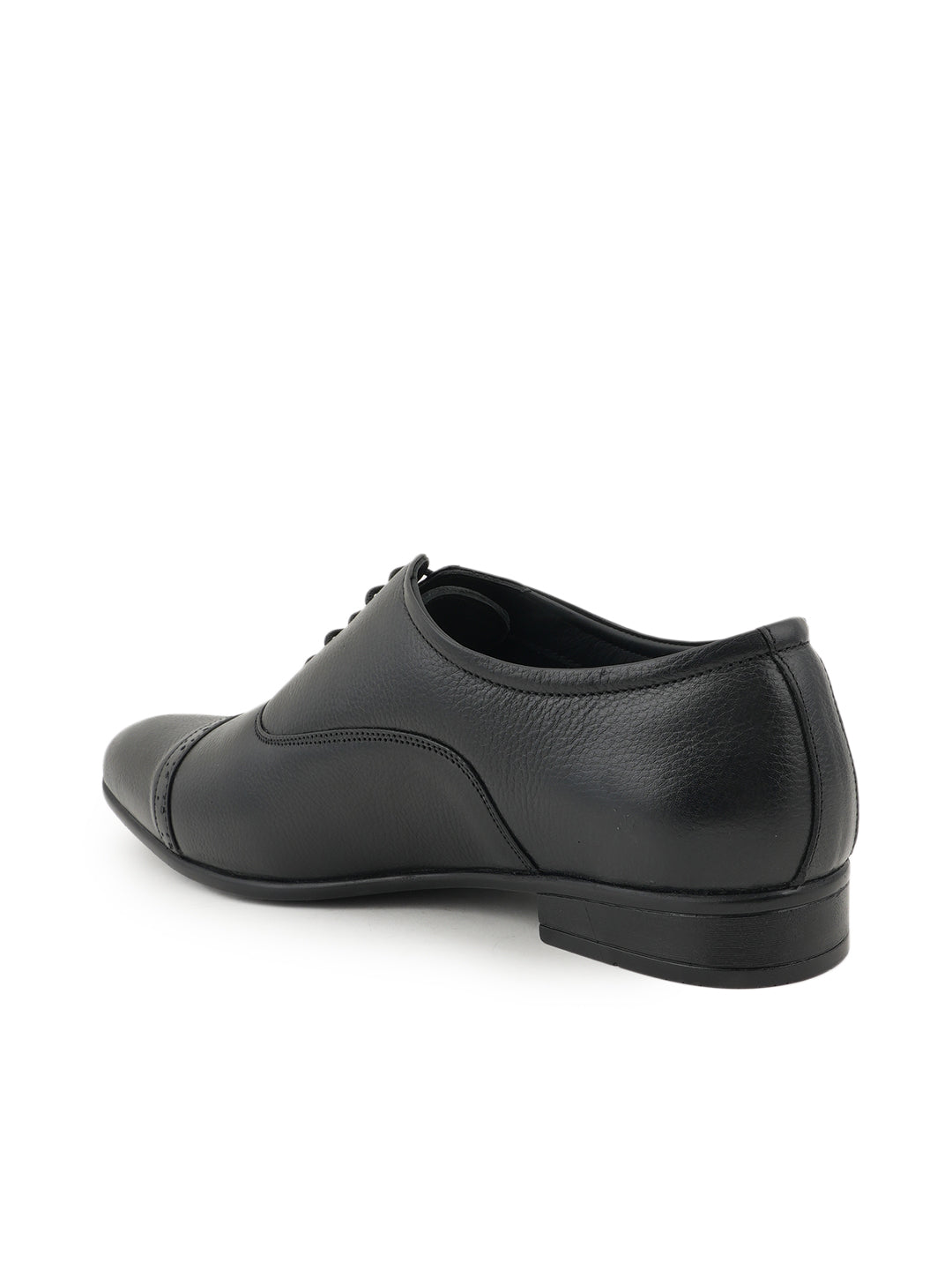 Black Lace Up Men Leather Formal Oxford Shoes