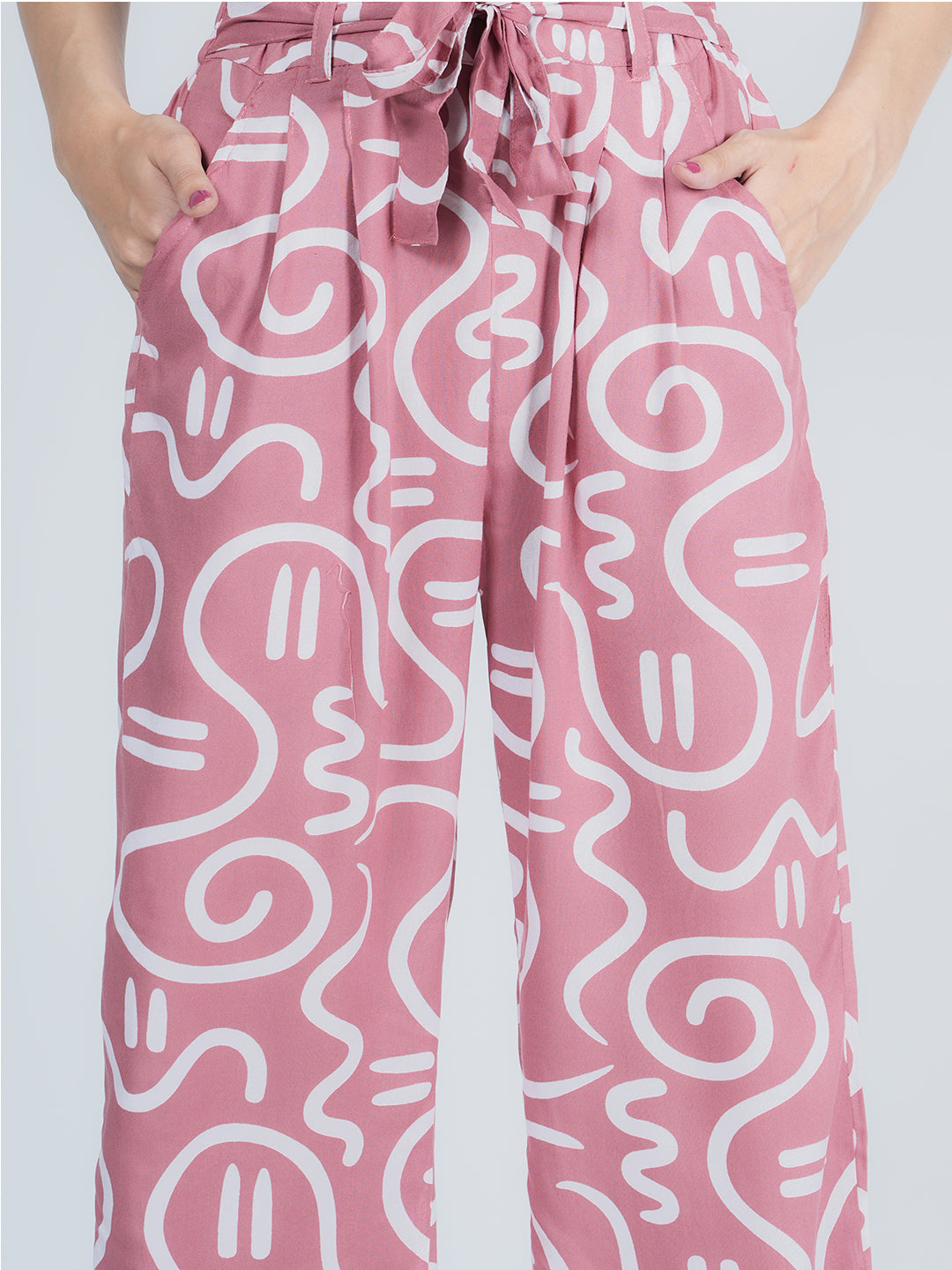 STYLE SHOES Pink Regular Fit Printed Rayon Pyjama/Lounge Pant for Women & Girls