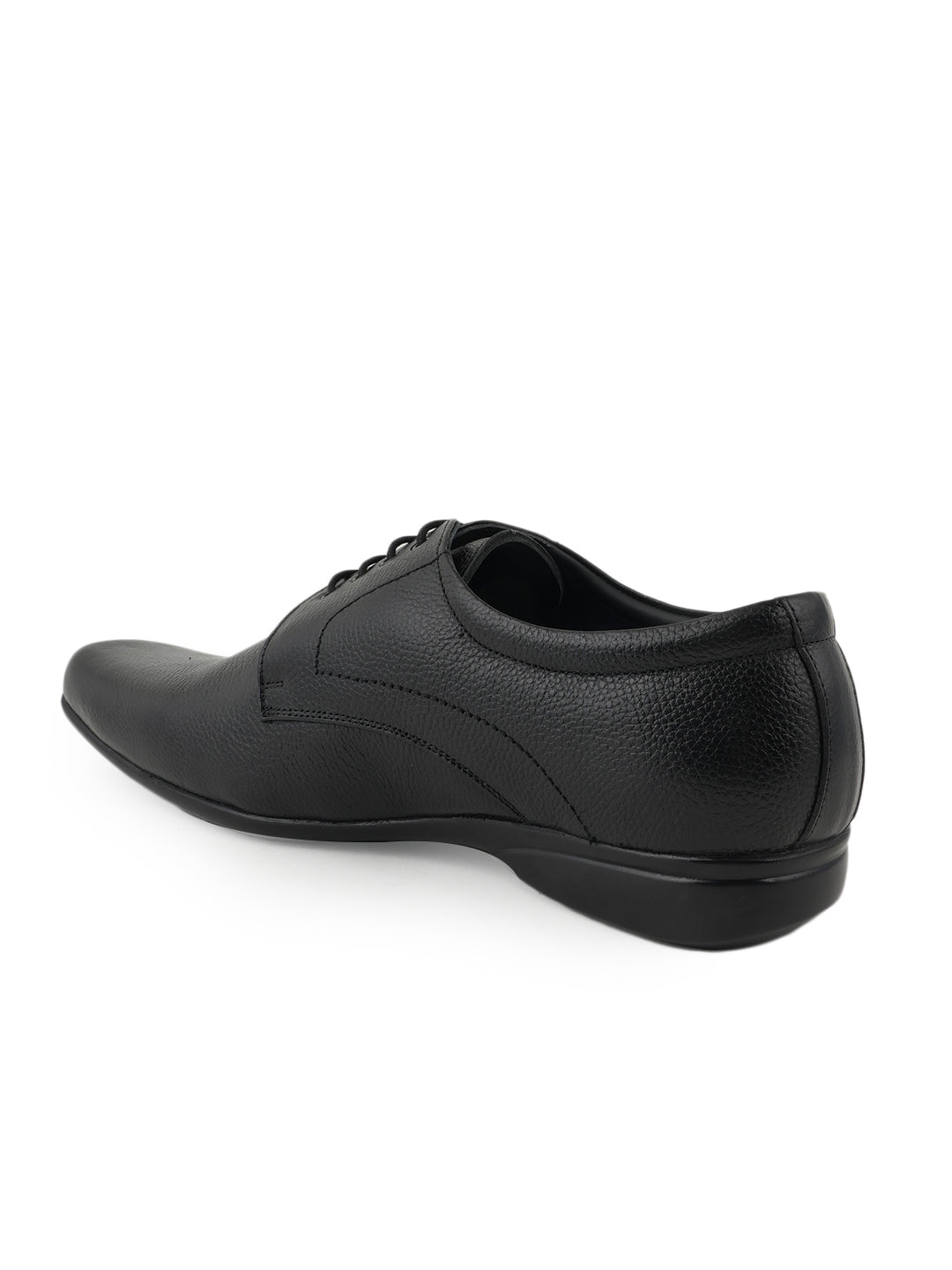 Black Men Leather Formal Derby Shoes