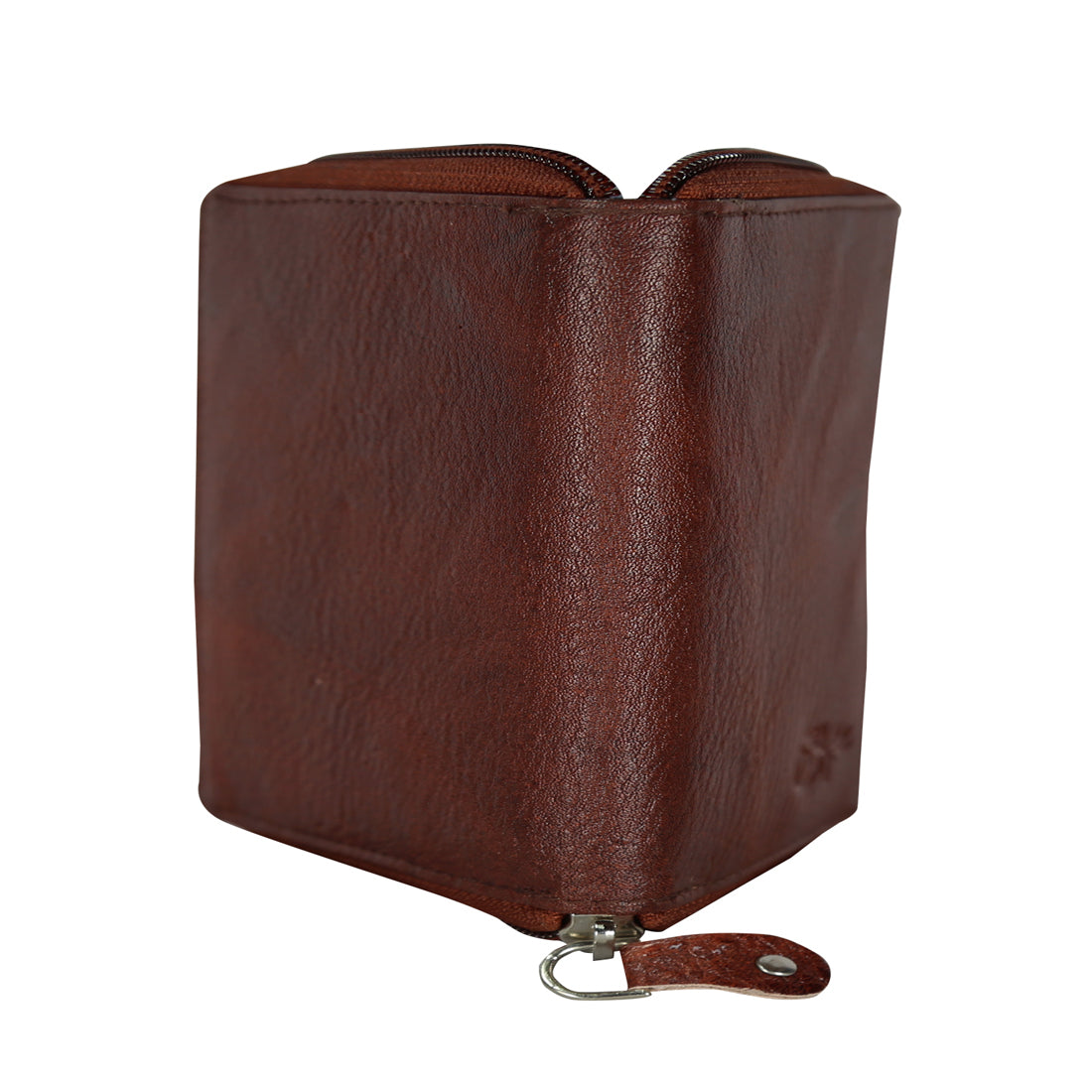 Style Shoes Genuine Leather Zipper Card Holder Wallet for Men and Women