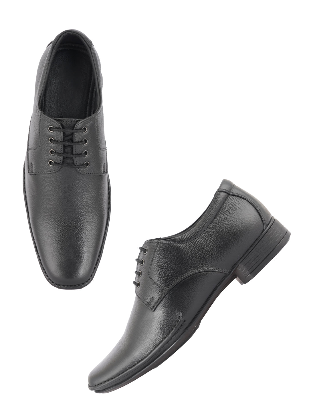 Black Lace Up Men Leather Formal Shoes