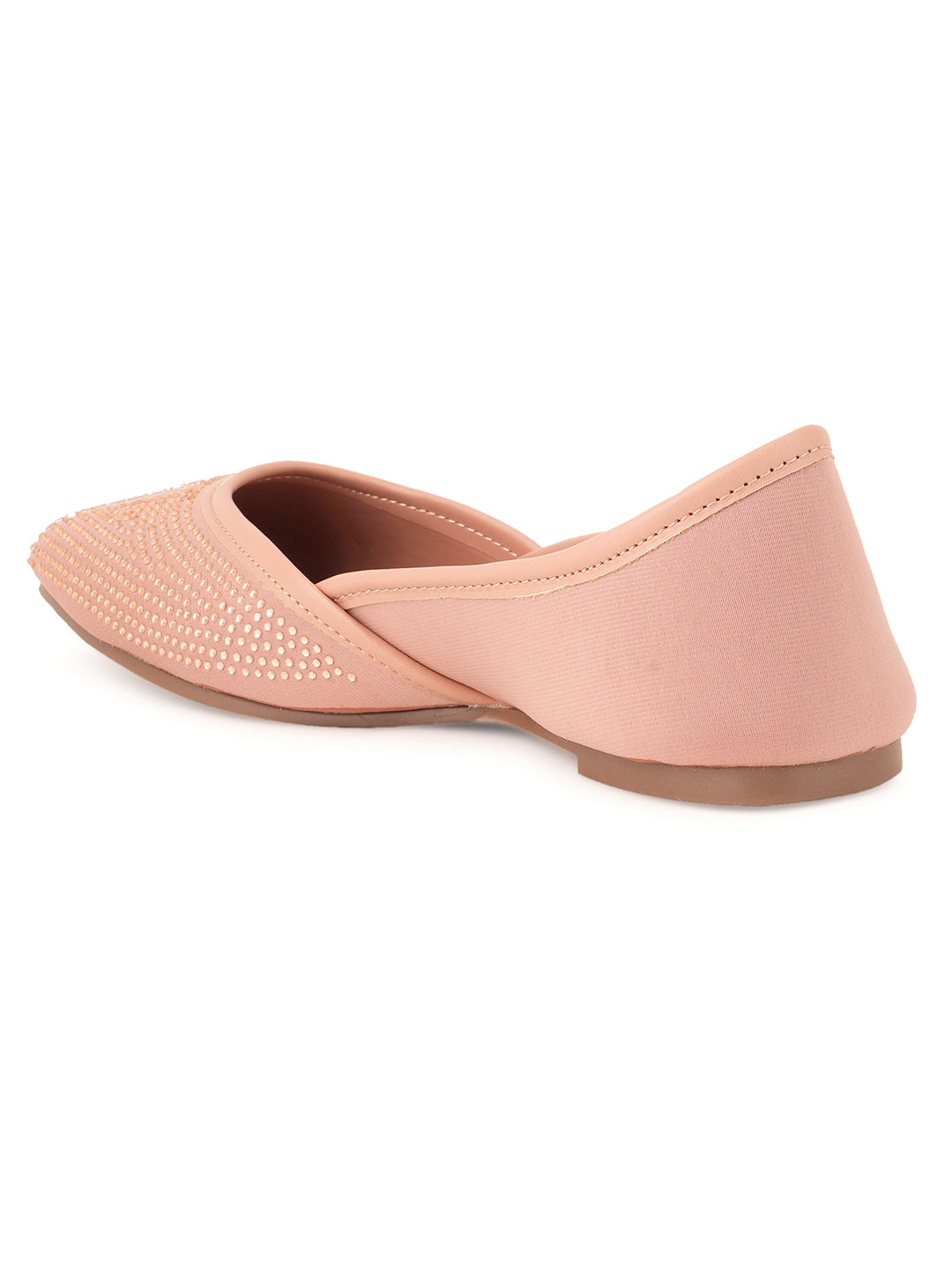 Style Shoes Designer Ethnic Embellished Square Toe Mojaris/Jutti For Women and Girls