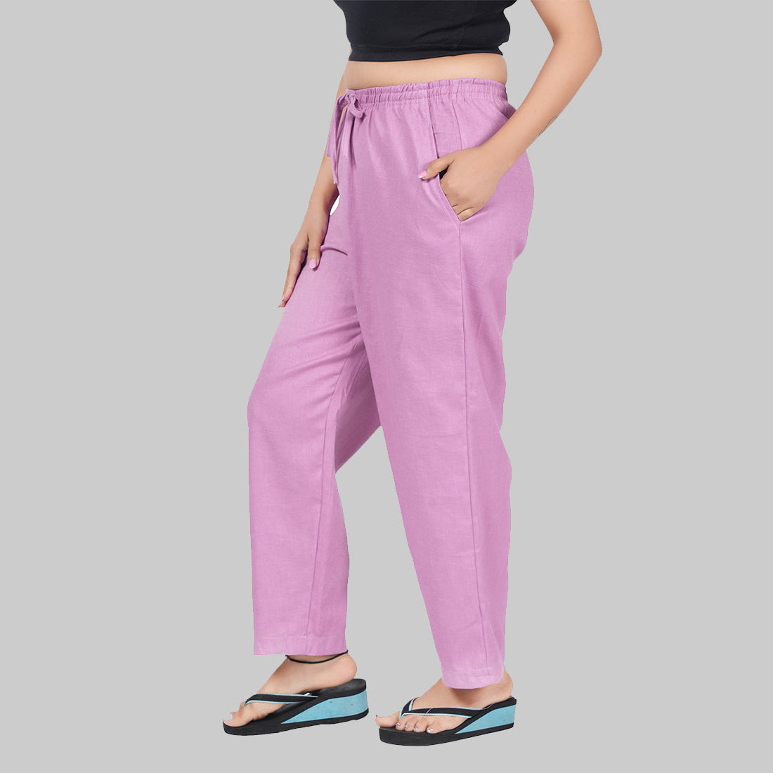 STYLE SHOES Regular Fit Linen Pyjama/Lounge Pant for Women & Girls