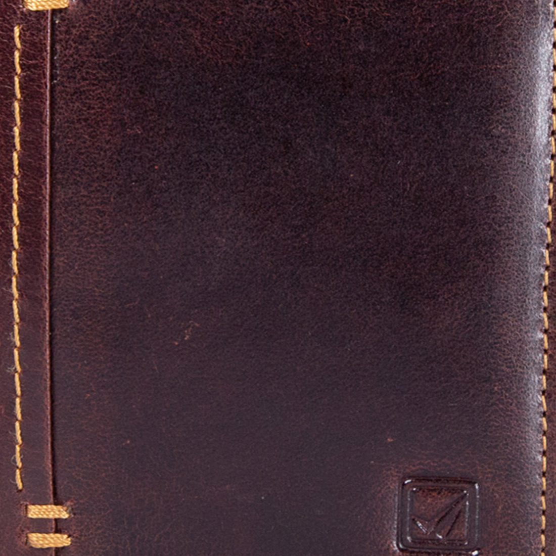 Brown Genuine Leather Bi-Fold Long Wallet For Men