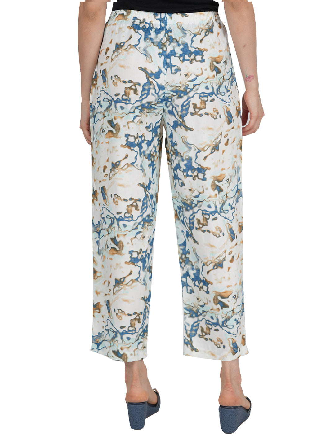 STYLE SHOES Abstract Printed Rayon Pyjama/Lounge Pant for Women and Girls