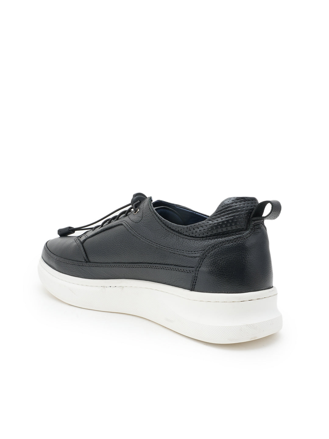 Men's Black Leather Casual Shoes