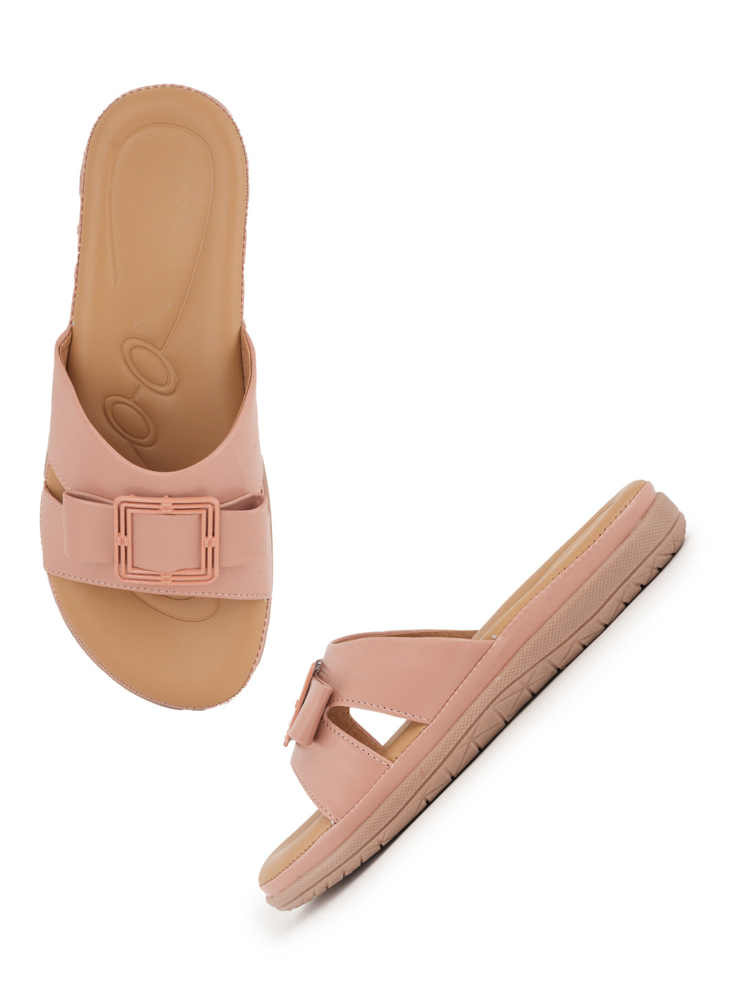 Style Shoes Pink DR. Sole Extra Comfort Flat Sandal For Women and Girls