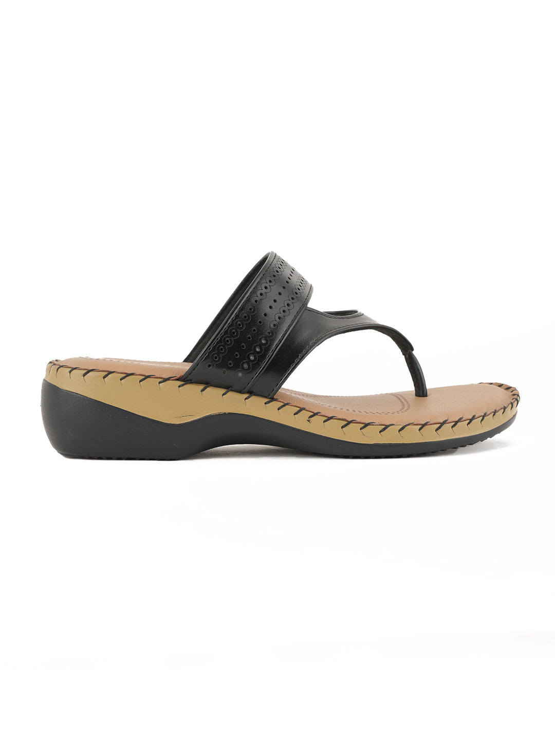 Style Shoes Dr. Sole Open-Toe Slip-On Wedges Heeled Sandal for Women & Girls