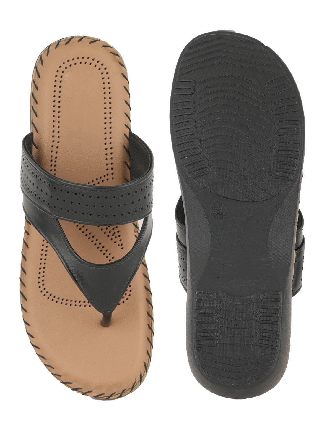Style Shoes Dr. Sole Open-Toe Slip-On Wedges Heeled Sandal for Women & Girls