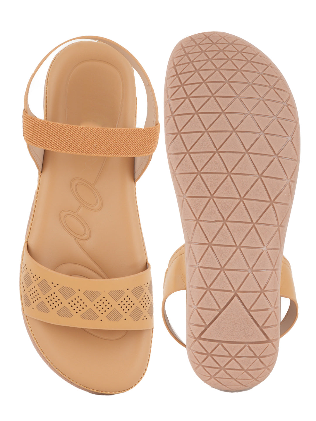 Style Shoes Beige DR. Sole Extra Comfort Flat Sandal For Women and Girls