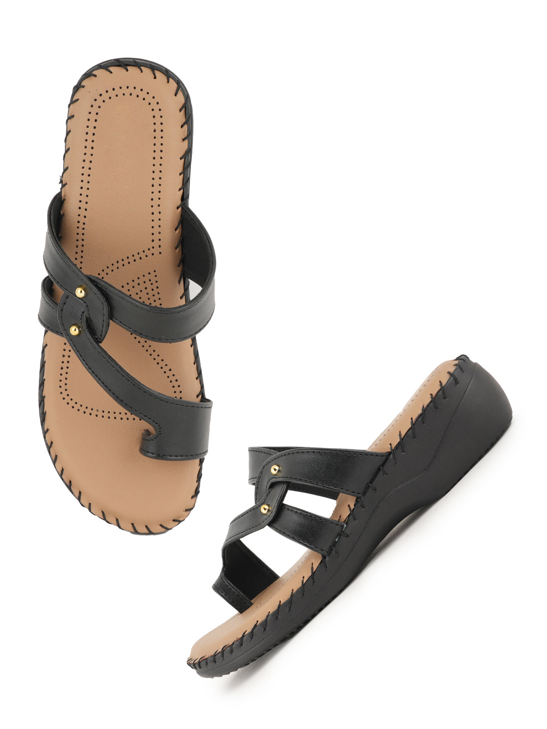 Style Shoes Dr. Sole Open-Toe Slip-On Wedges Heeled Sandal for Women & Girls