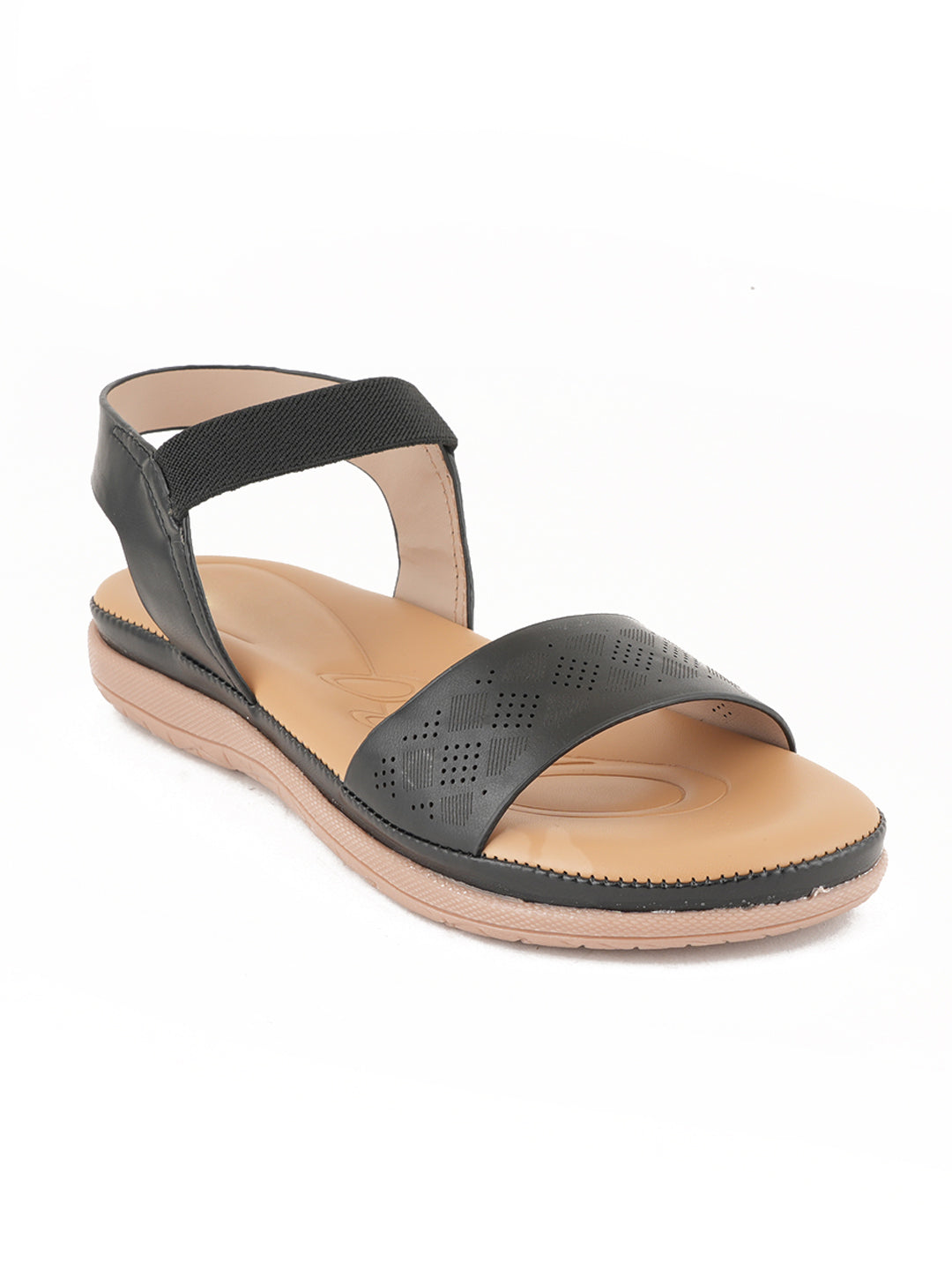 Style Shoes Black DR. Sole Extra Comfort Flat Sandal For Women and Girls