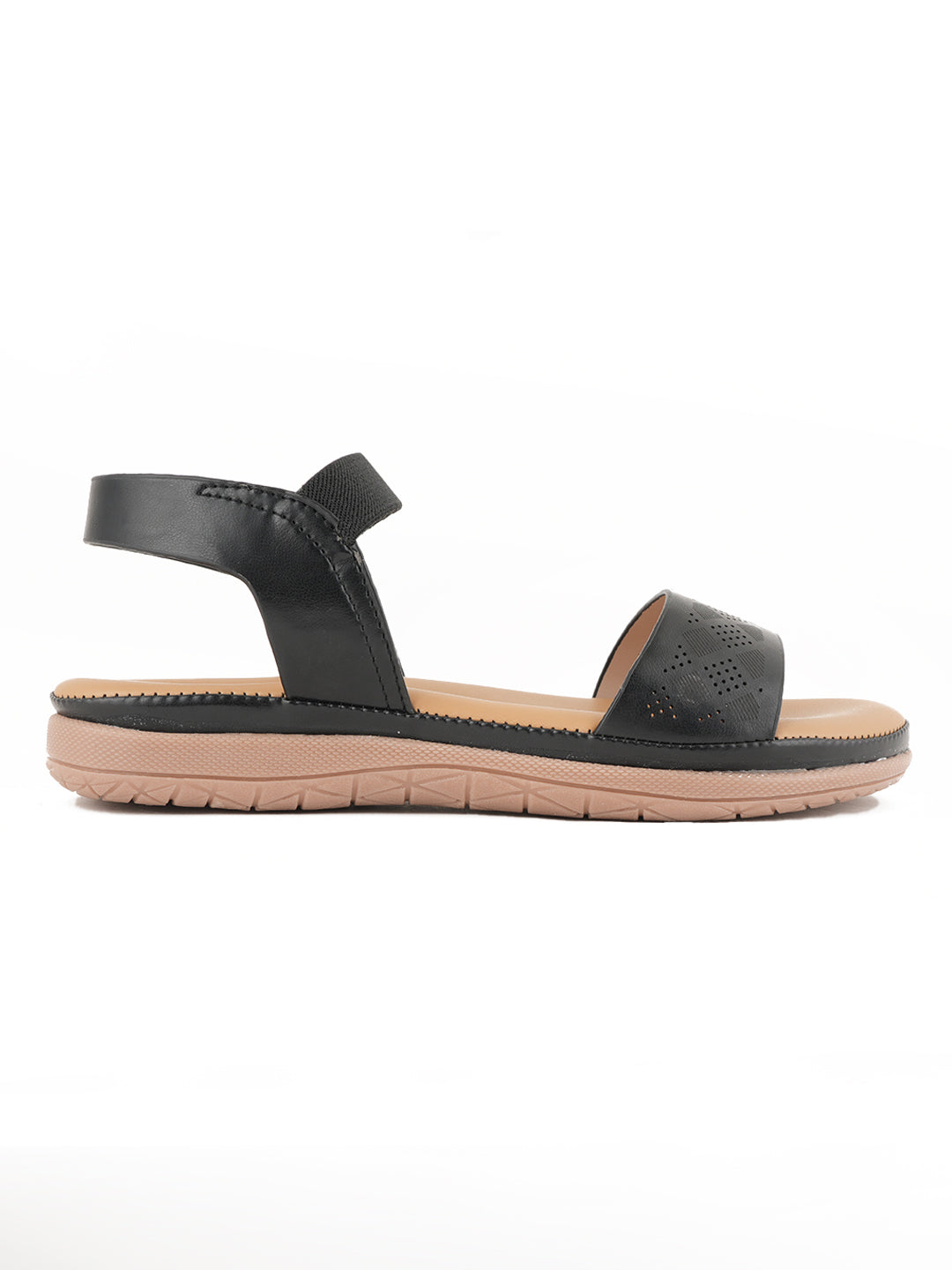 Style Shoes Black DR. Sole Extra Comfort Flat Sandal For Women and Girls
