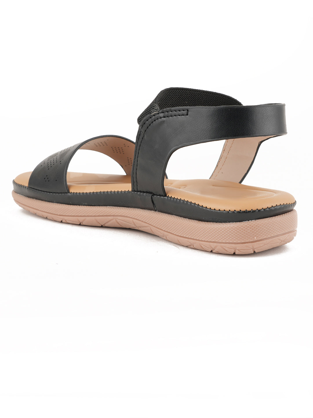 Style Shoes Black DR. Sole Extra Comfort Flat Sandal For Women and Girls