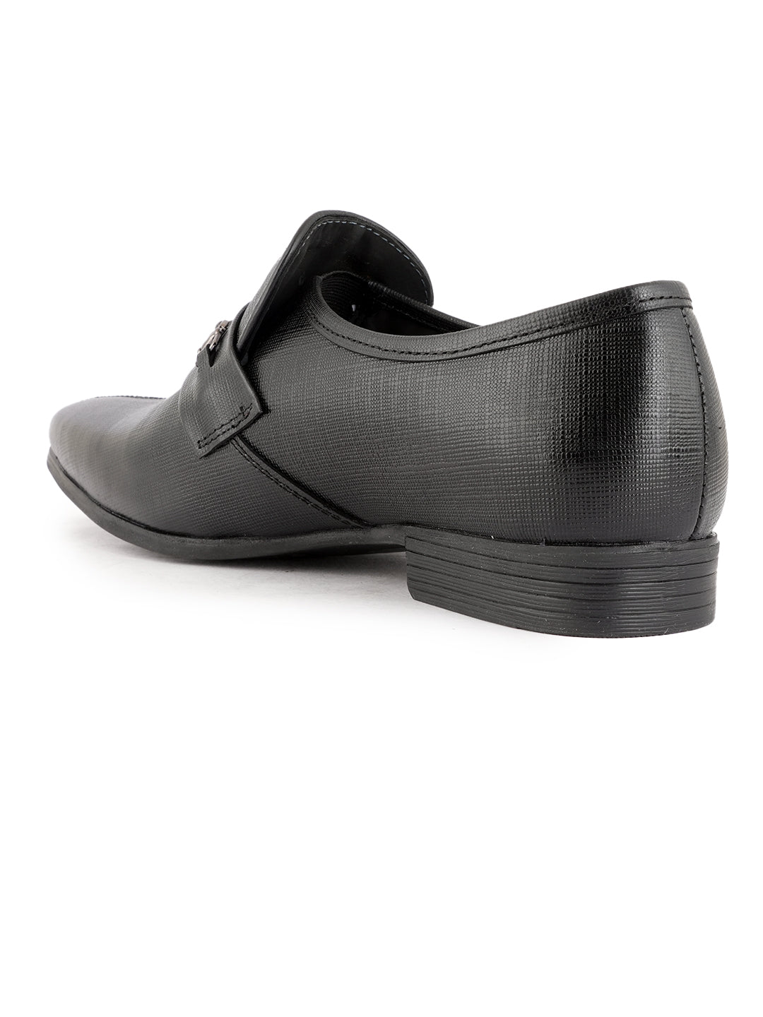 Black Men Leather Formal Moccasin Shoes