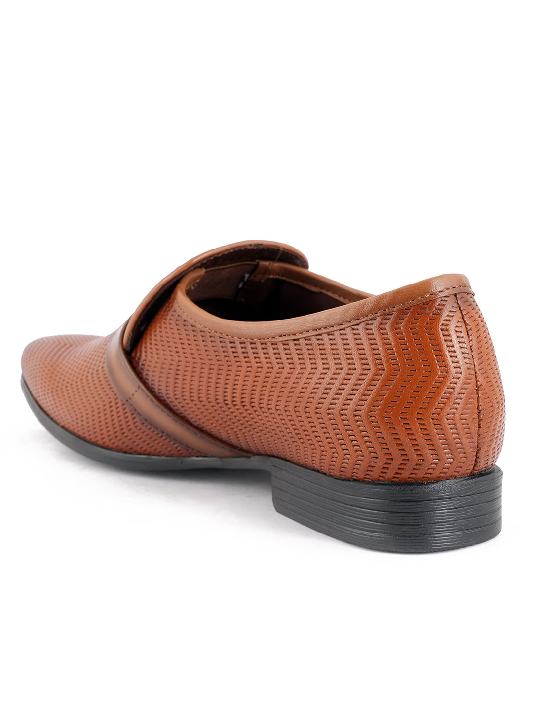 Tan Men Leather Formal Moccasin Shoes