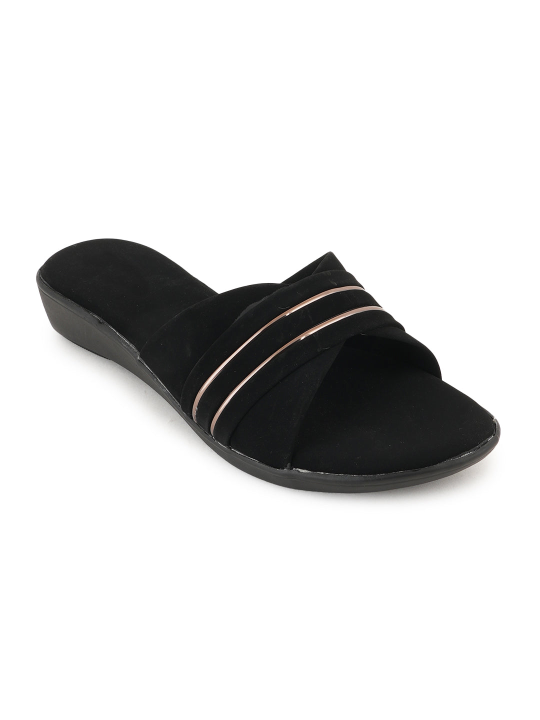 Style Shoes Suede Wedges Heeled Sandal for Women and Girls