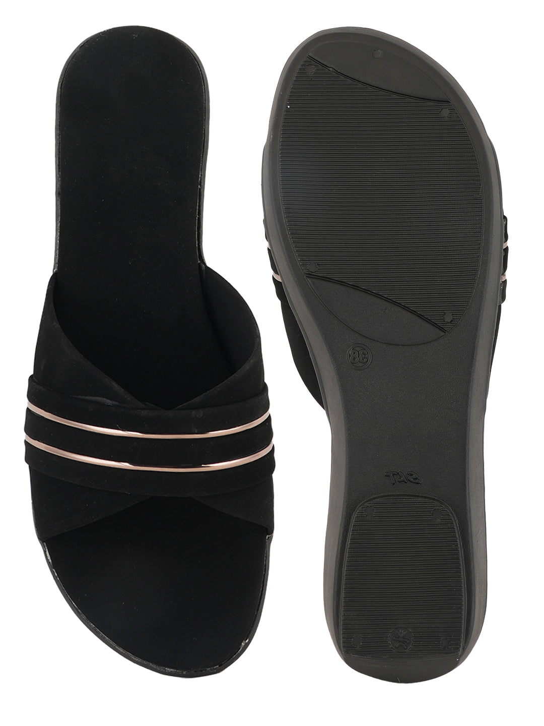 Style Shoes Suede Wedges Heeled Sandal for Women and Girls