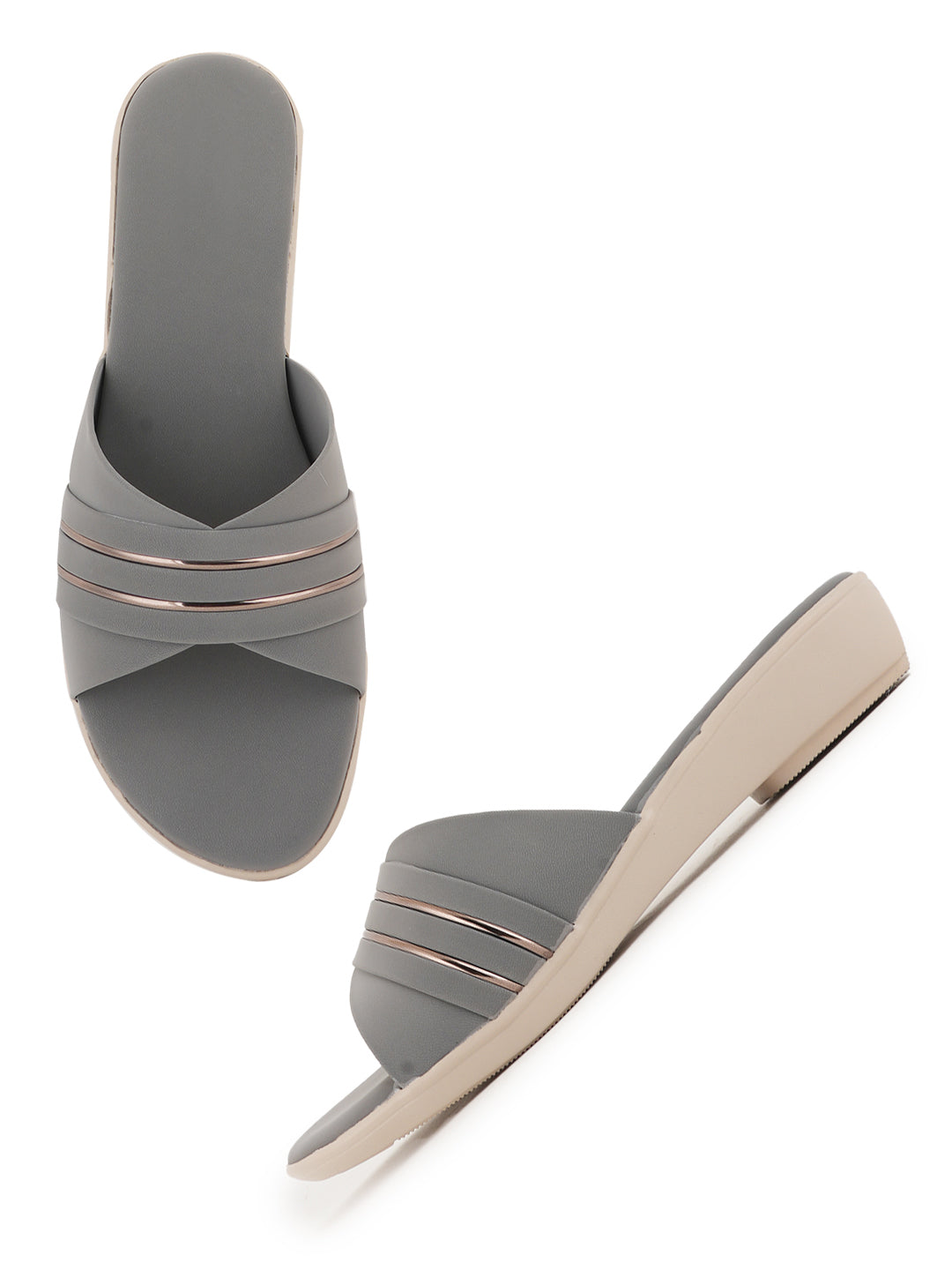 Style Shoes Suede Wedges Heeled Sandal for Women and Girls