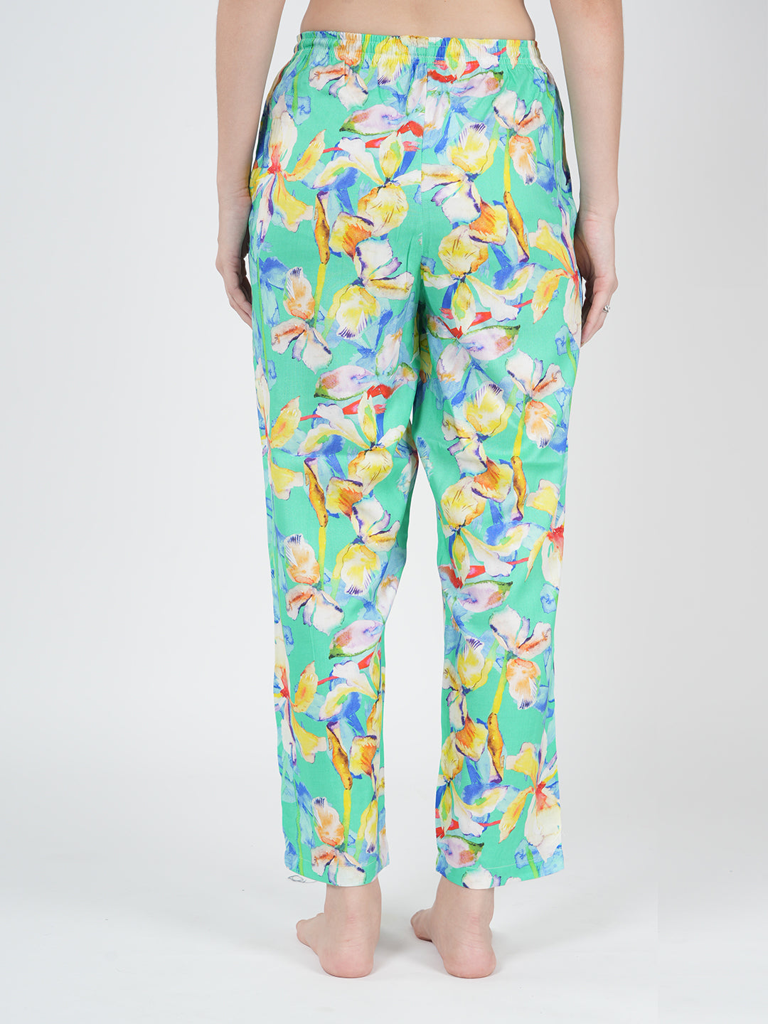 STYLE SHOES Floral Printed Rayon Regular Fit Loungewear Pajama/Lounge Pants for Women and Girls
