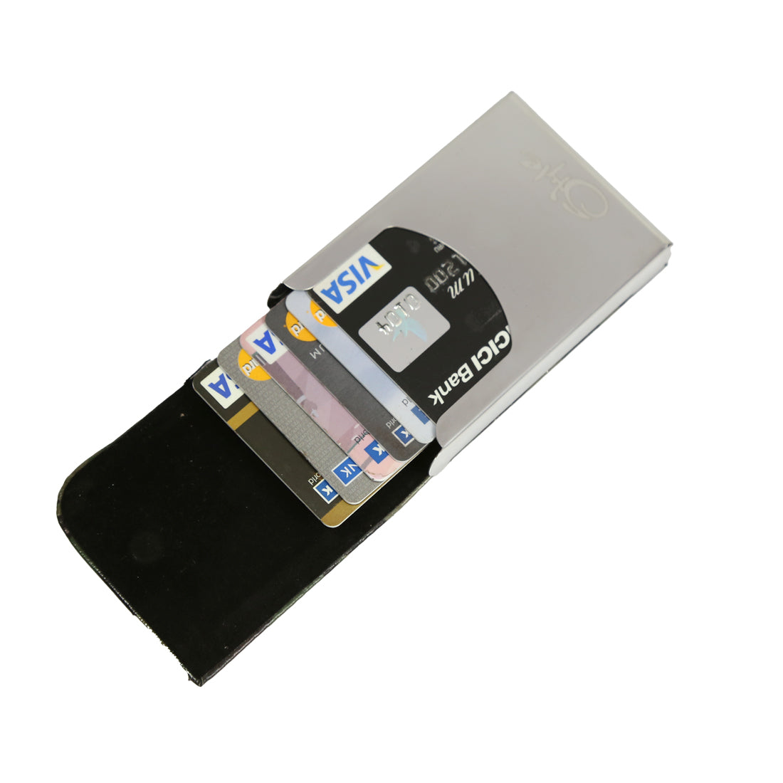 Style Shoes PU Metal Card Holder For Men and Women