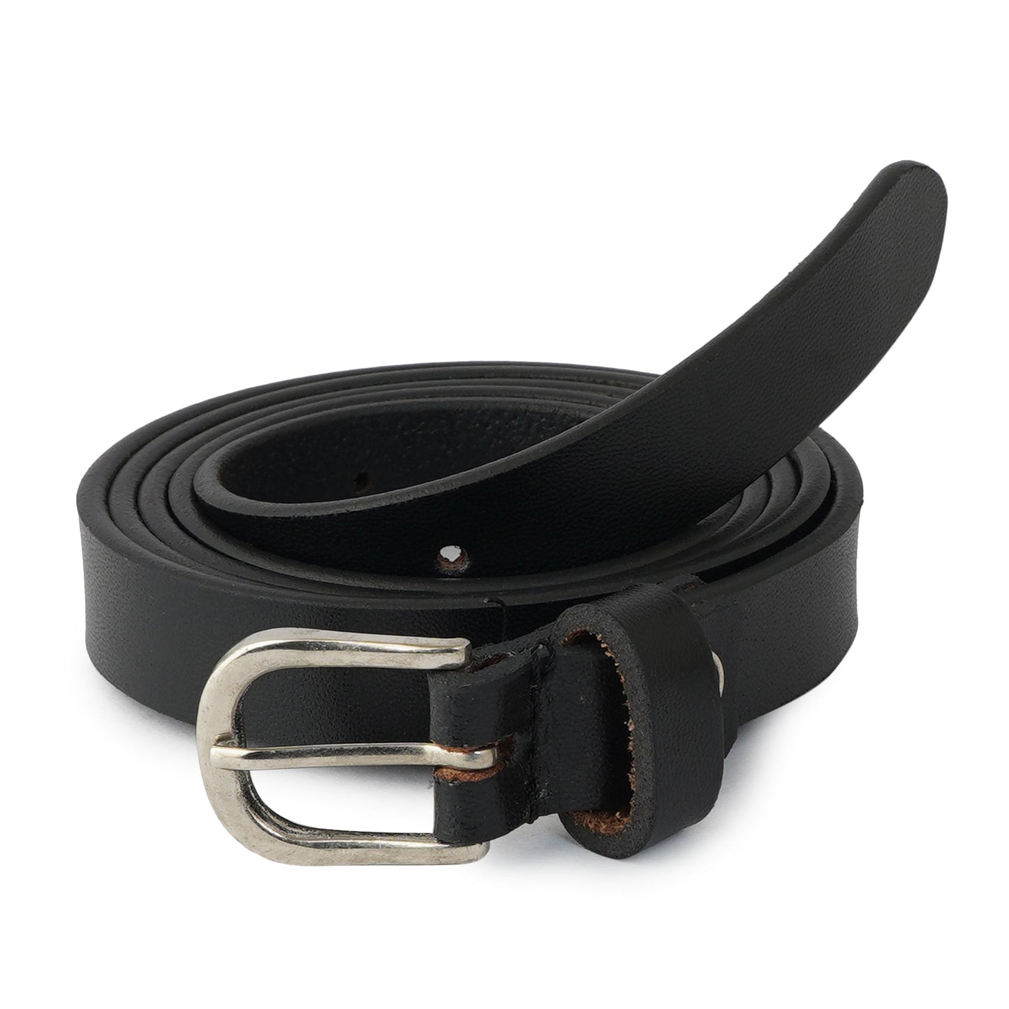 Style Shoes Black Genuine Leather Formal Belt for Women and Girls