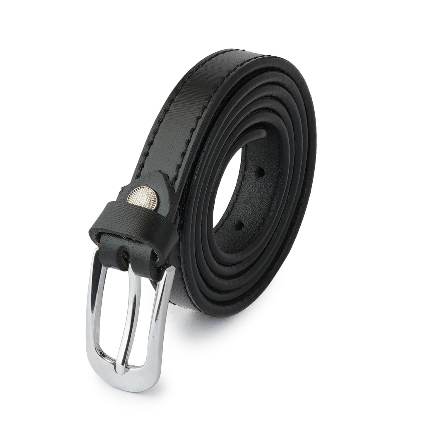 Style Shoes Black Genuine Leather Formal Belt for Women and Girls