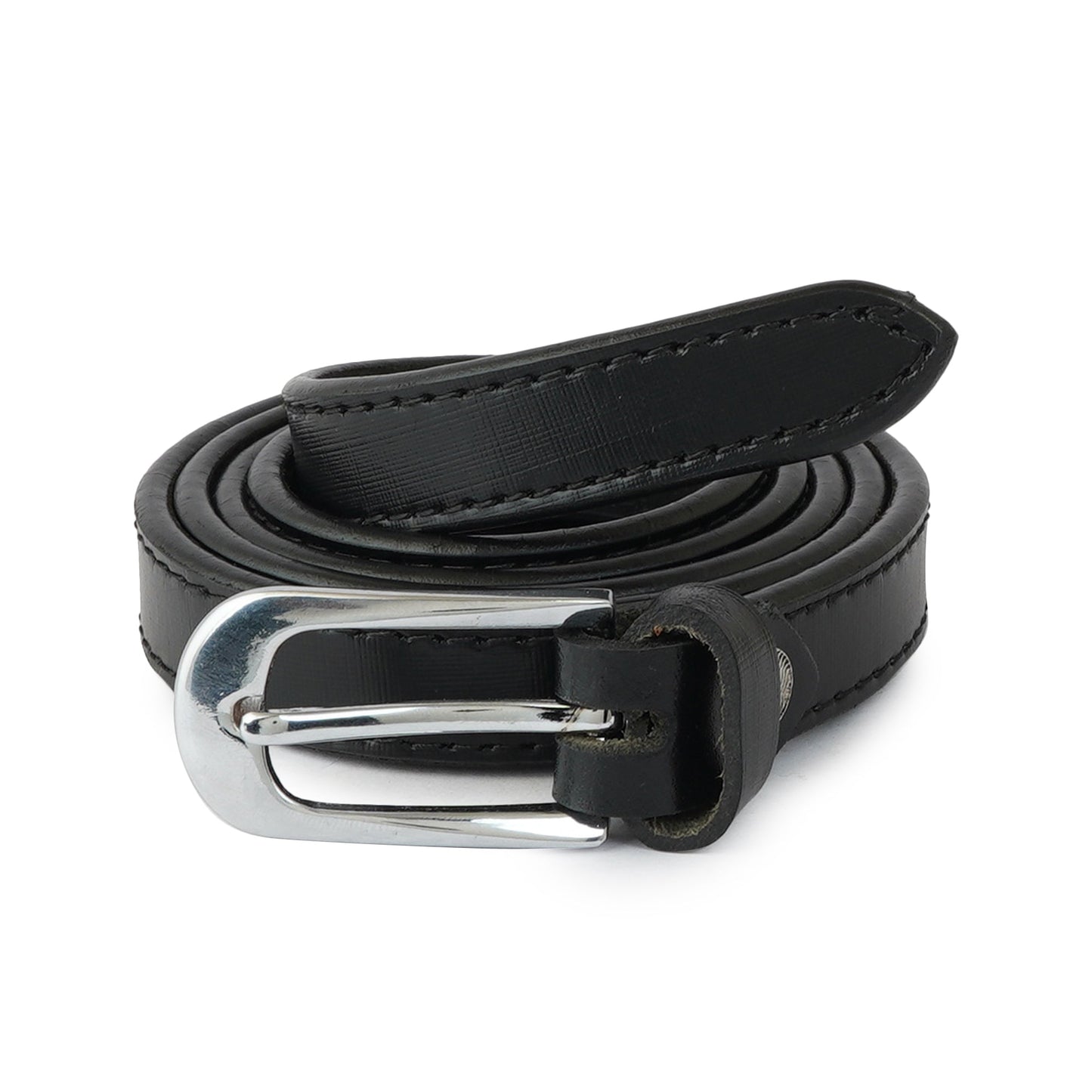 Style Shoes Black Genuine Leather Formal Belt for Women and Girls