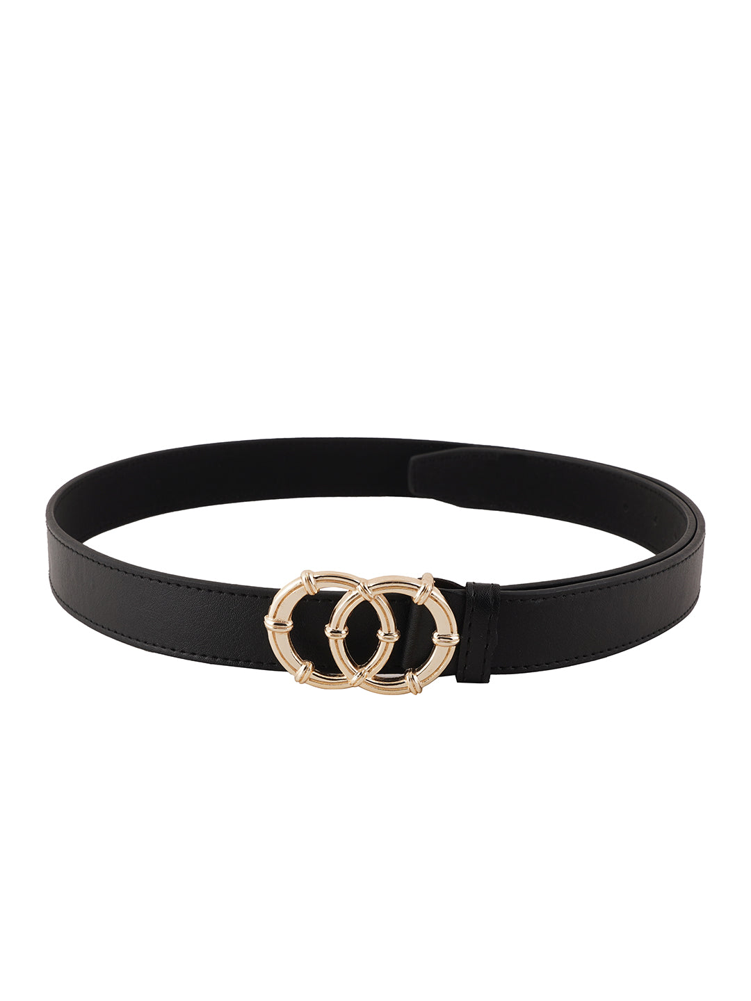 Style Shoes Black PU Belt for Women and Girls