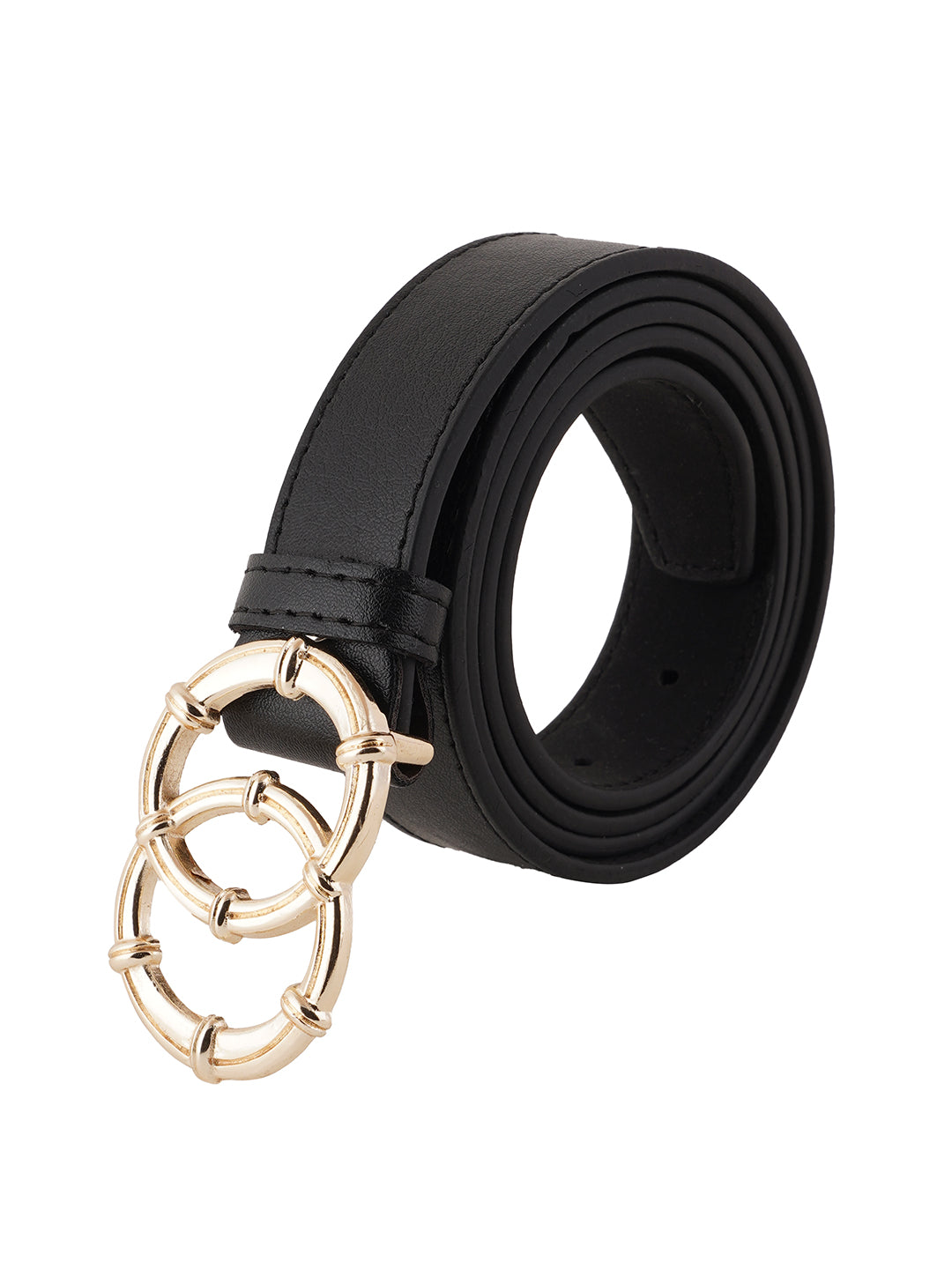 Style Shoes Black PU Belt for Women and Girls