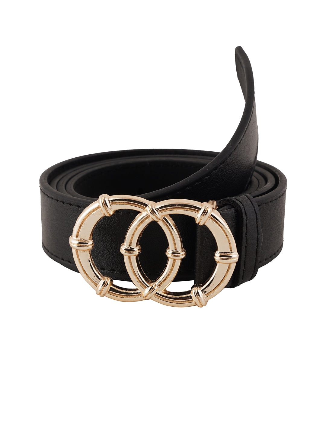 Style Shoes Black PU Belt for Women and Girls