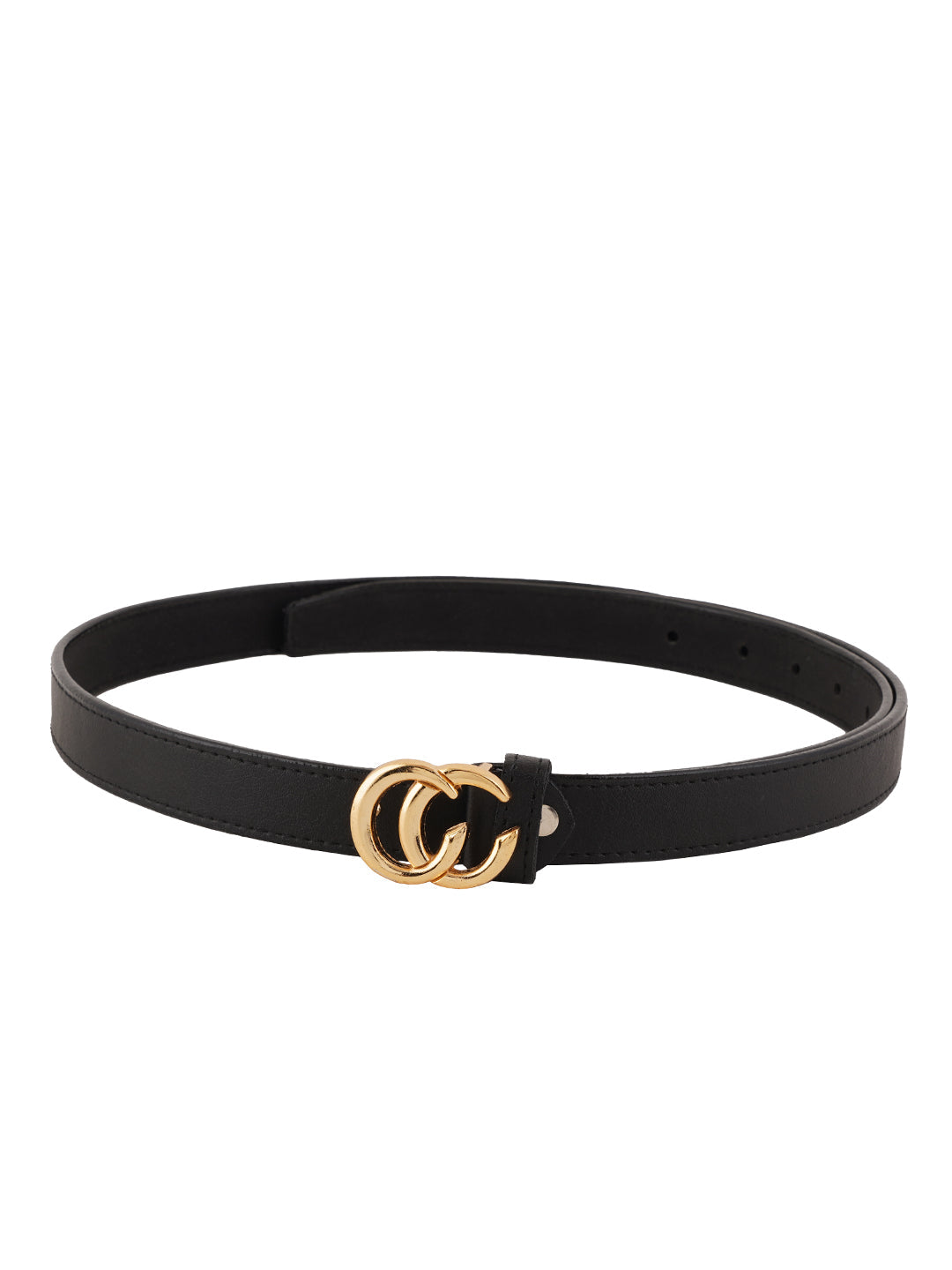 Style Shoes Black PU Belt for Women and Girls