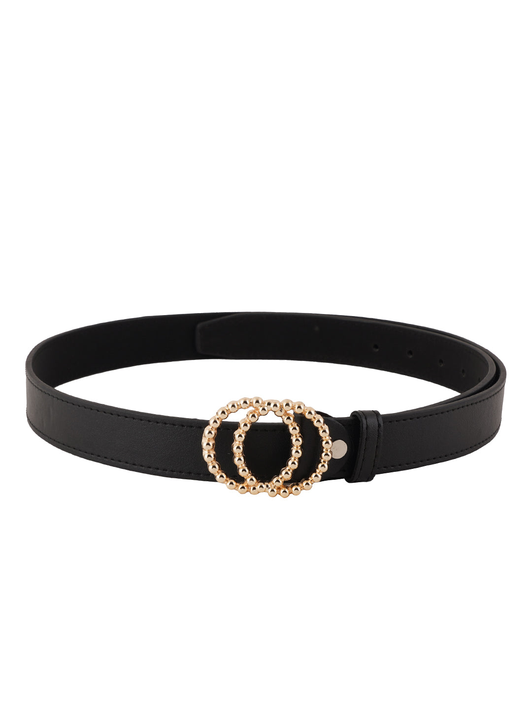 Style Shoes Black PU Belt for Women and Girls