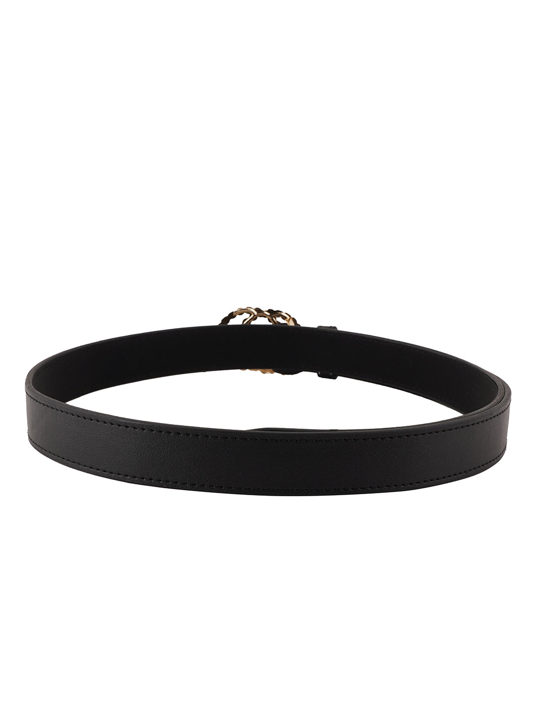 Style Shoes Black PU Belt for Women and Girls
