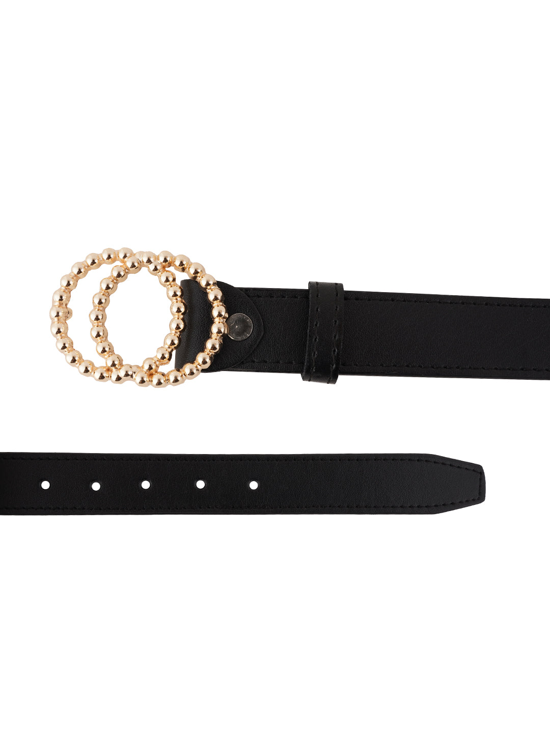 Style Shoes Black PU Belt for Women and Girls