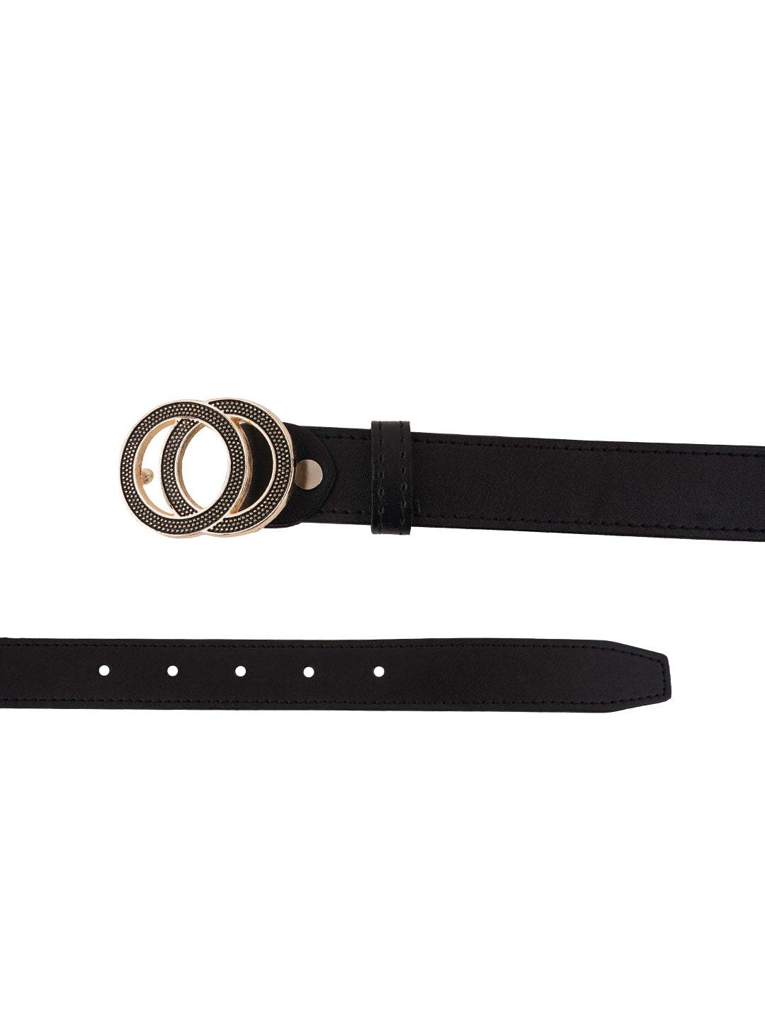 Style Shoes Black PU Belt for Women and Girls