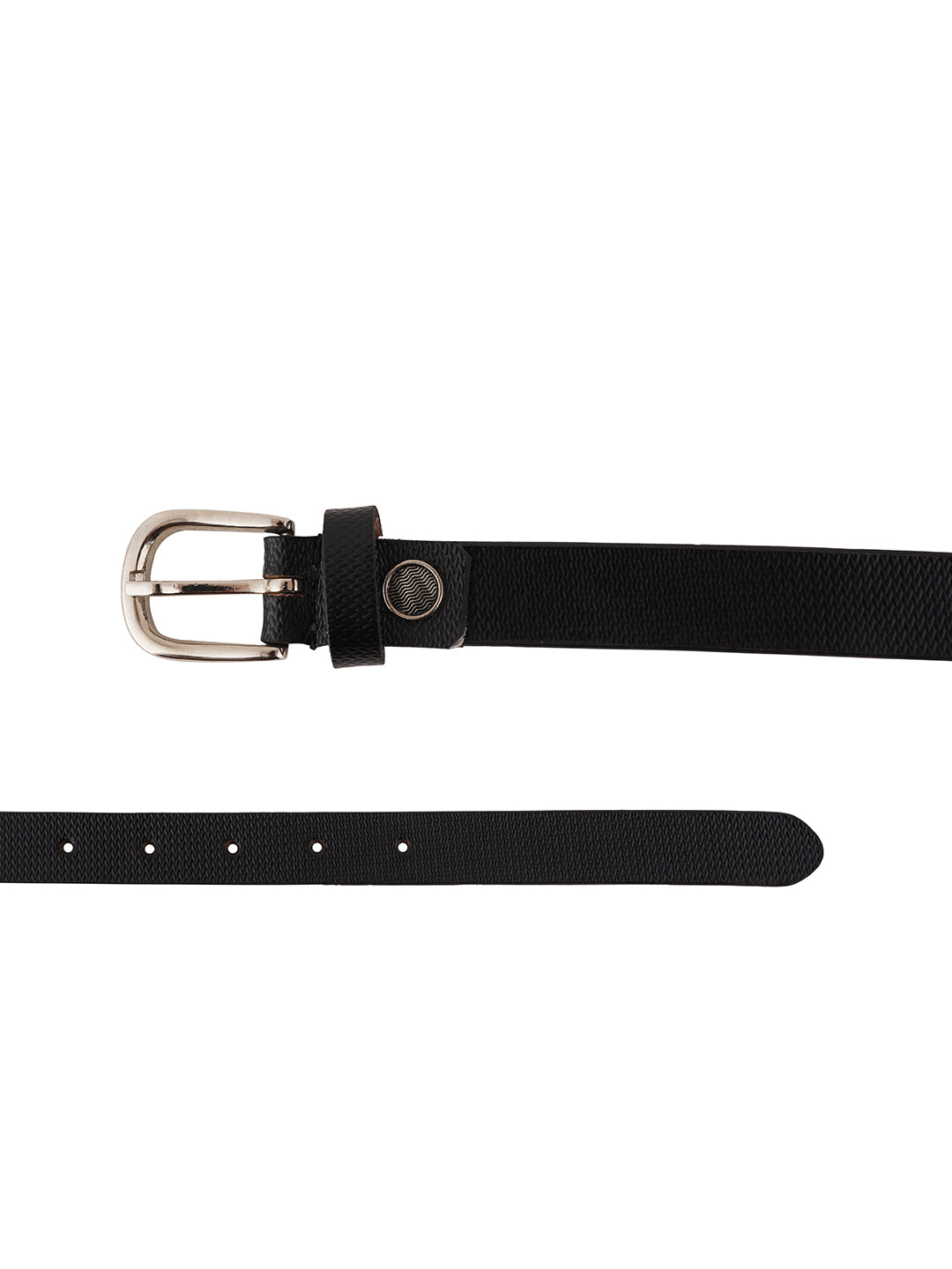 Style Shoes Black PU Belt for Women and Girls