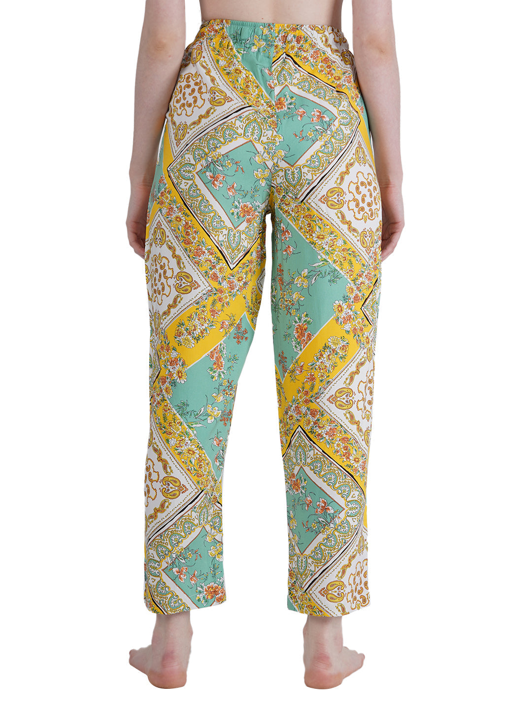 STYLE SHOES Geometric printed Rayon Pyjama/Loungewear Pant for Women and Girls