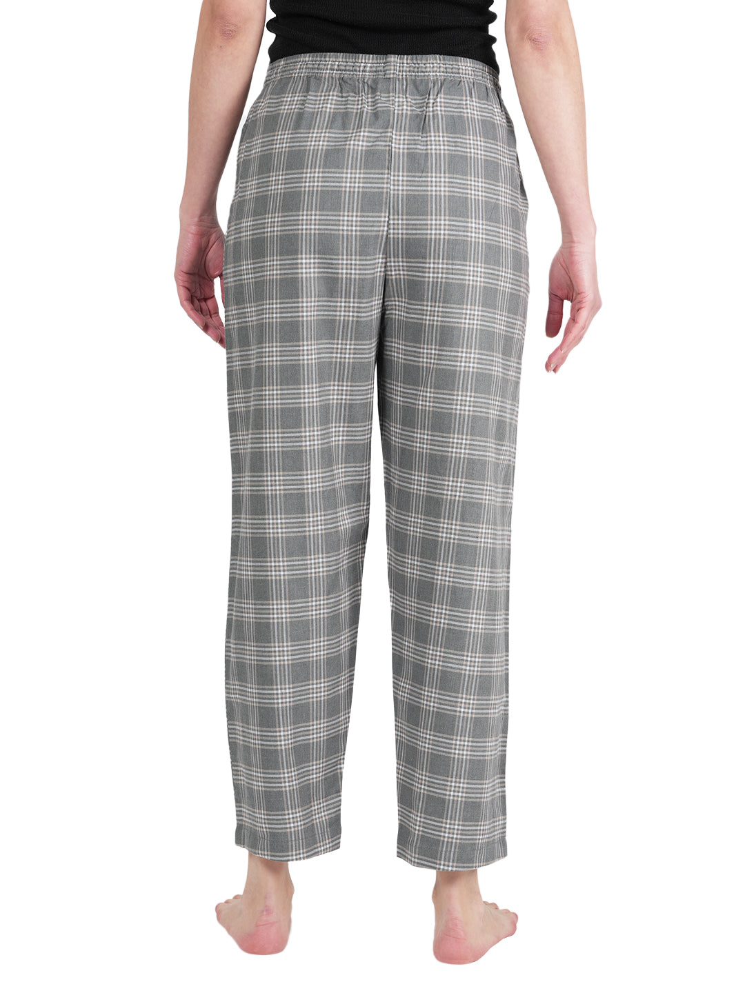 STYLE SHOES Checked Mid-Rise Cotton Pyjama/Lounge Pant for Women and Girls