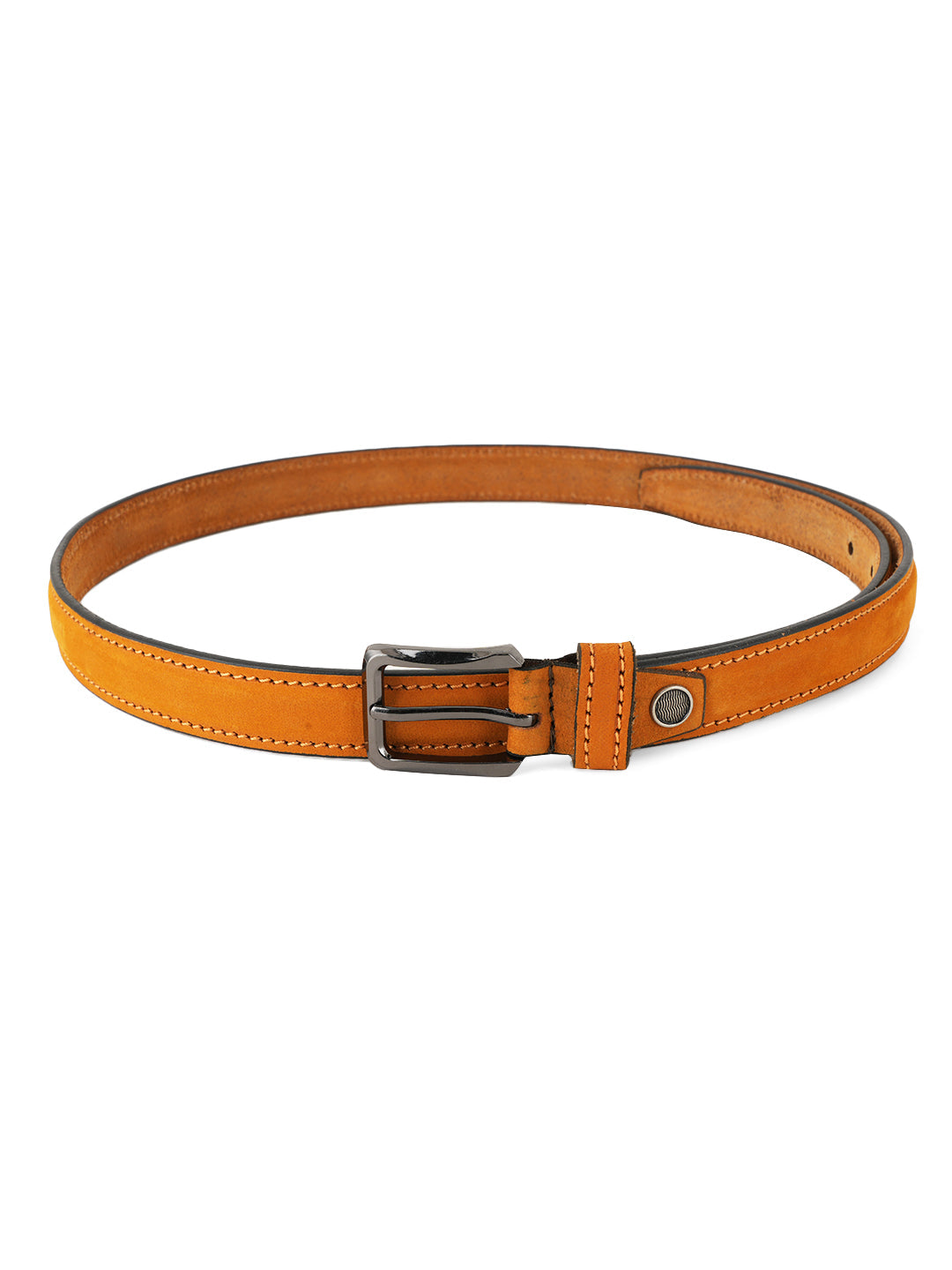 Style Shoes Tan Suede Leather Formal Belt for Women and Girls