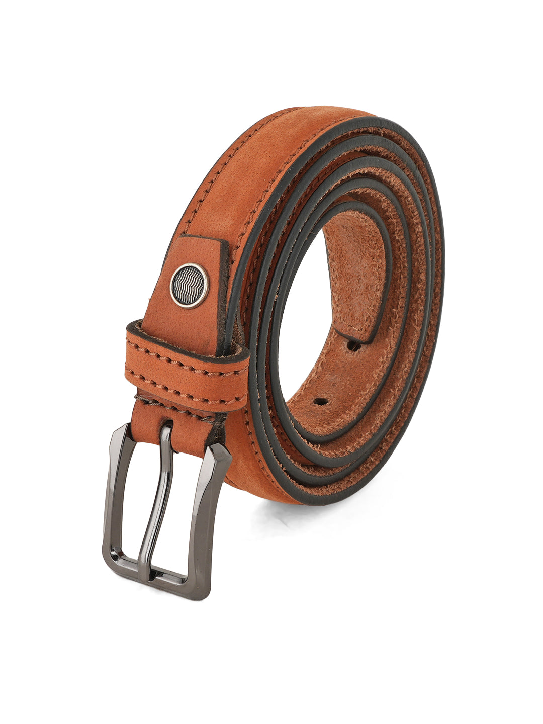 Style Shoes Beige Suede Leather Formal Belt for Women and Girls