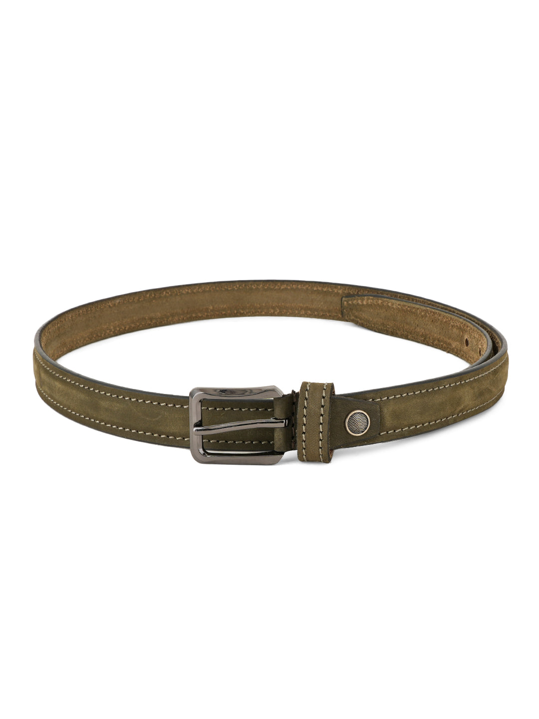 Style Shoes Olive Geen Suede Leather Formal Belt for Women and Girls