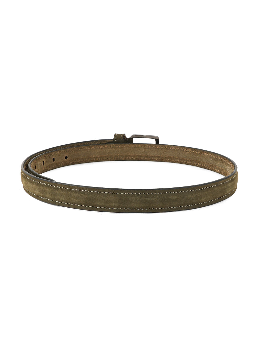 Style Shoes Olive Geen Suede Leather Formal Belt for Women and Girls