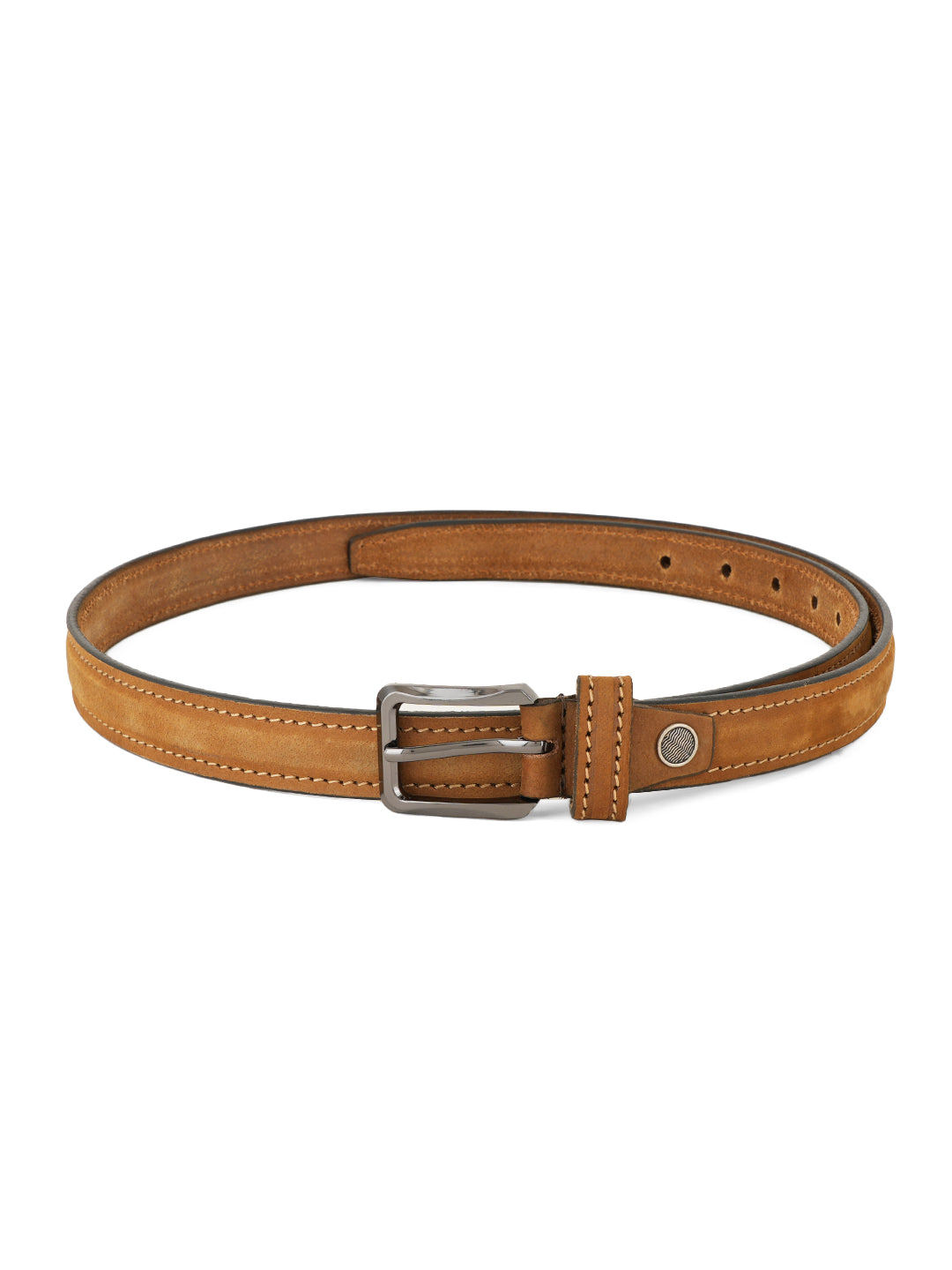 Style Shoes Tan Suede Leather Formal Belt for Women and Girls